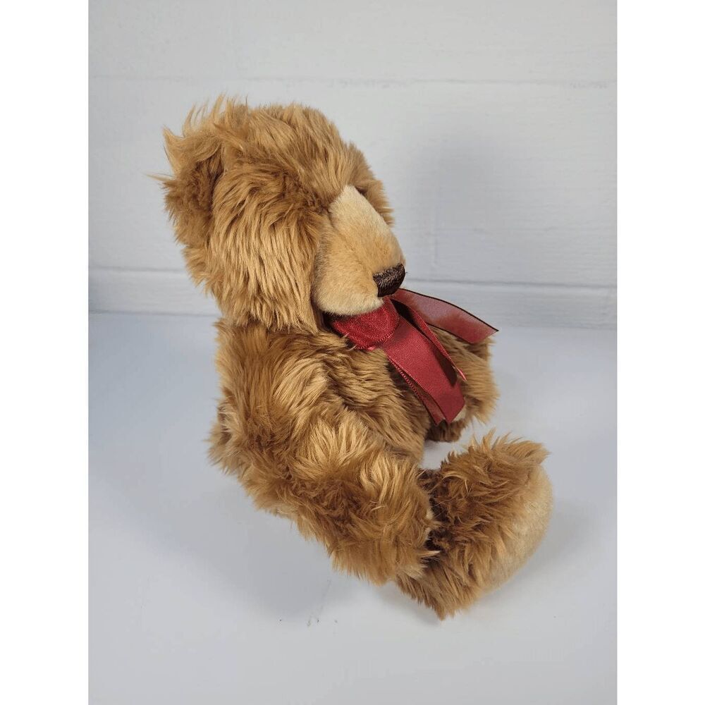 Aurora World Olde Time Christmas Teddy Bear Plush Toy Brown Size 12 Inch - Picture 4 of 7